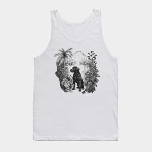 Dog Watercolor Tank Top